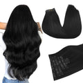 Extensions à Clips Naturels Noir Intense