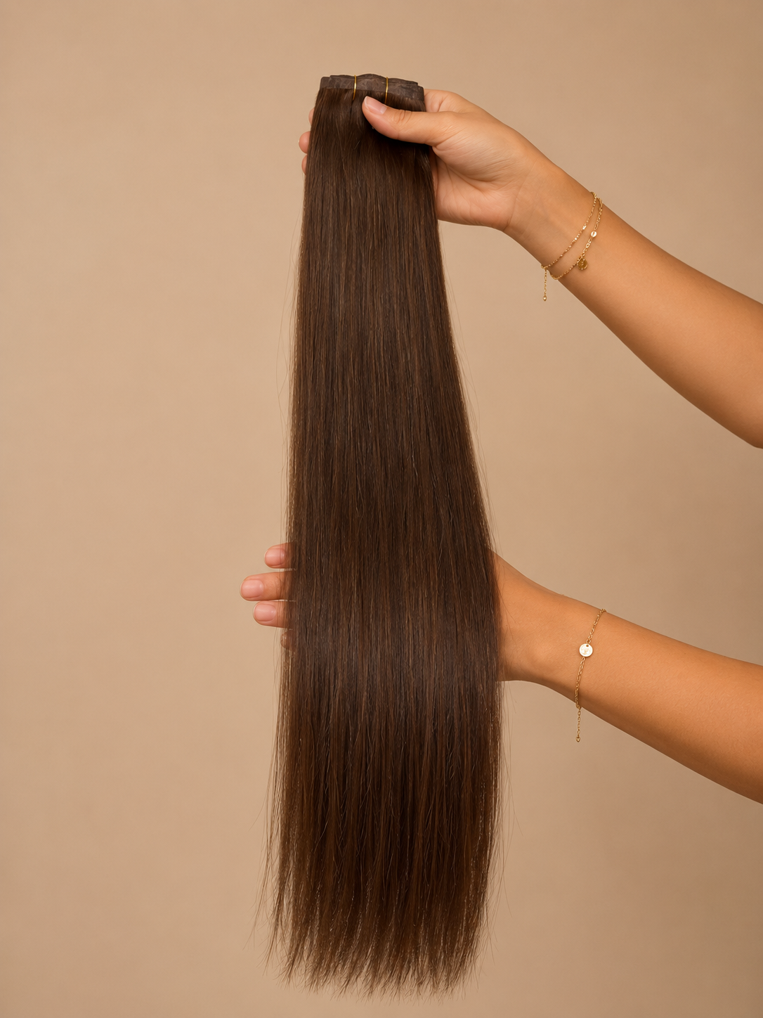 Extensions à Clips Naturel Châtain Noisette