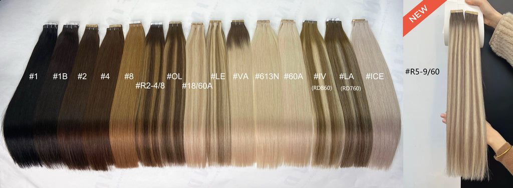 Extensions Adhésives Premium Maison Kamilia - Double Drawn